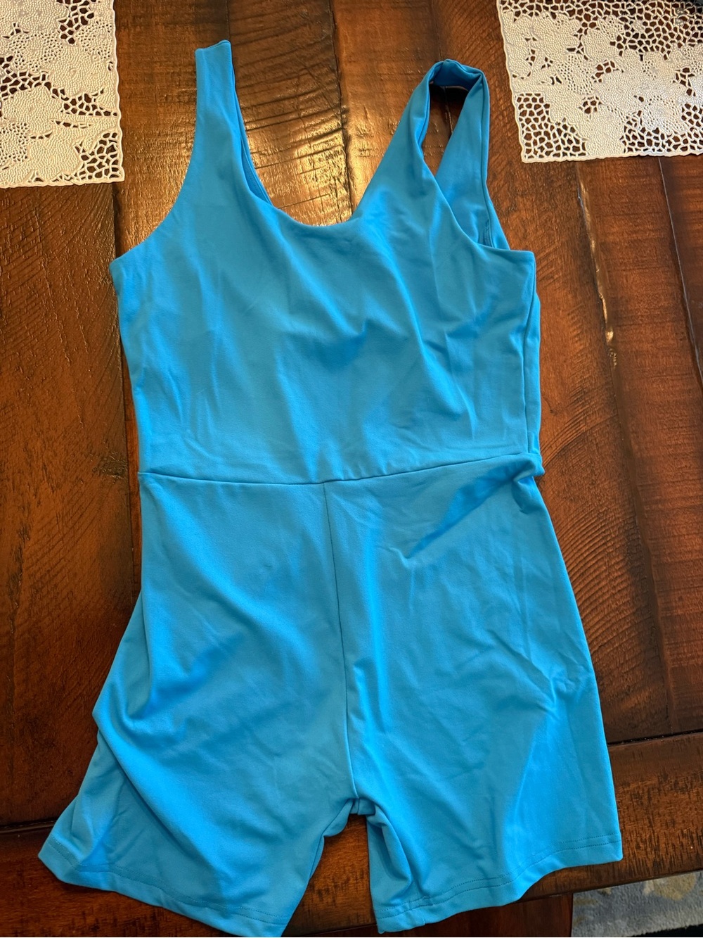 Blue Athletic Romper